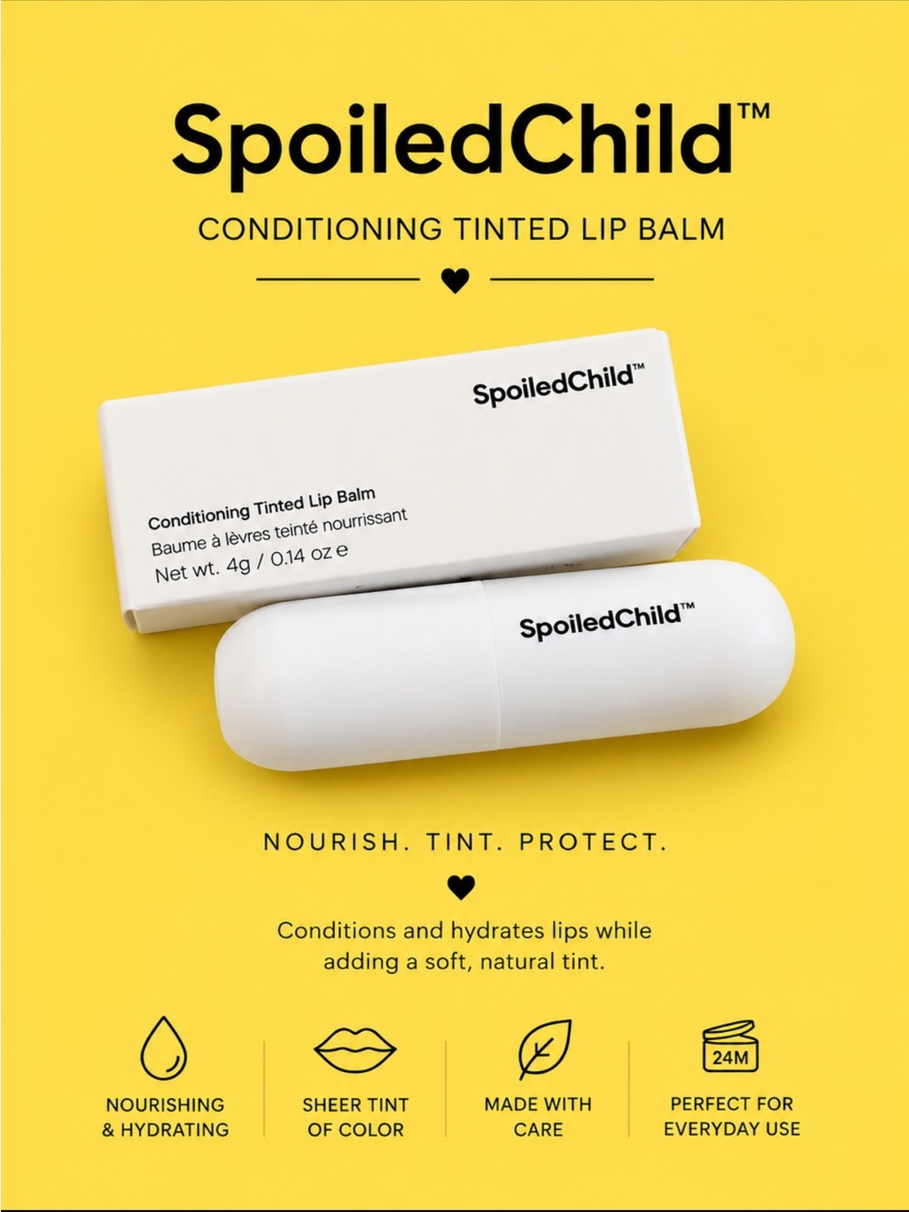 Spoiled Child Plum Conditioning Tinted Lip Balm